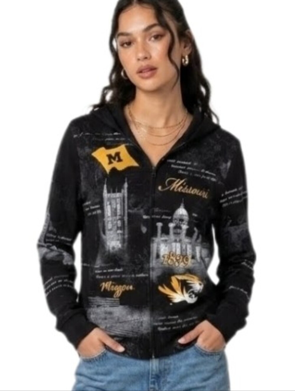 P. Michael 100% Cotton  Missouri Tigers Hoodie Size XL